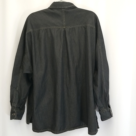 Marithe Francois Girbaud 100% Cotton Long Sleeve Button Down Shirt Size L - Picture 5 of 10